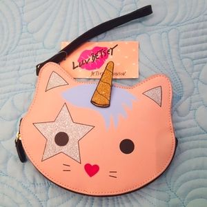 Betsey Johnson Caticorn Wristlet